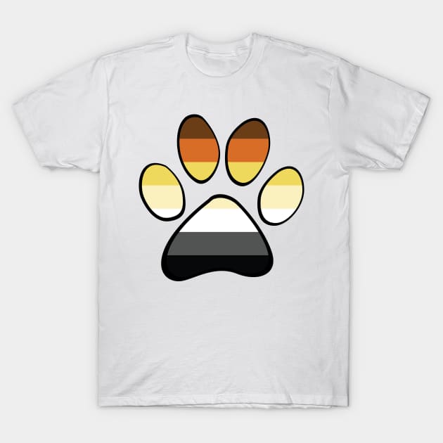 Bear Pride Paw T-Shirt by HyperOtterDesigns